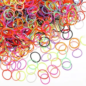1000 Mini Rubber Bands Soft Elastic Bands for Hair Braids Hair (Vibrant Color)