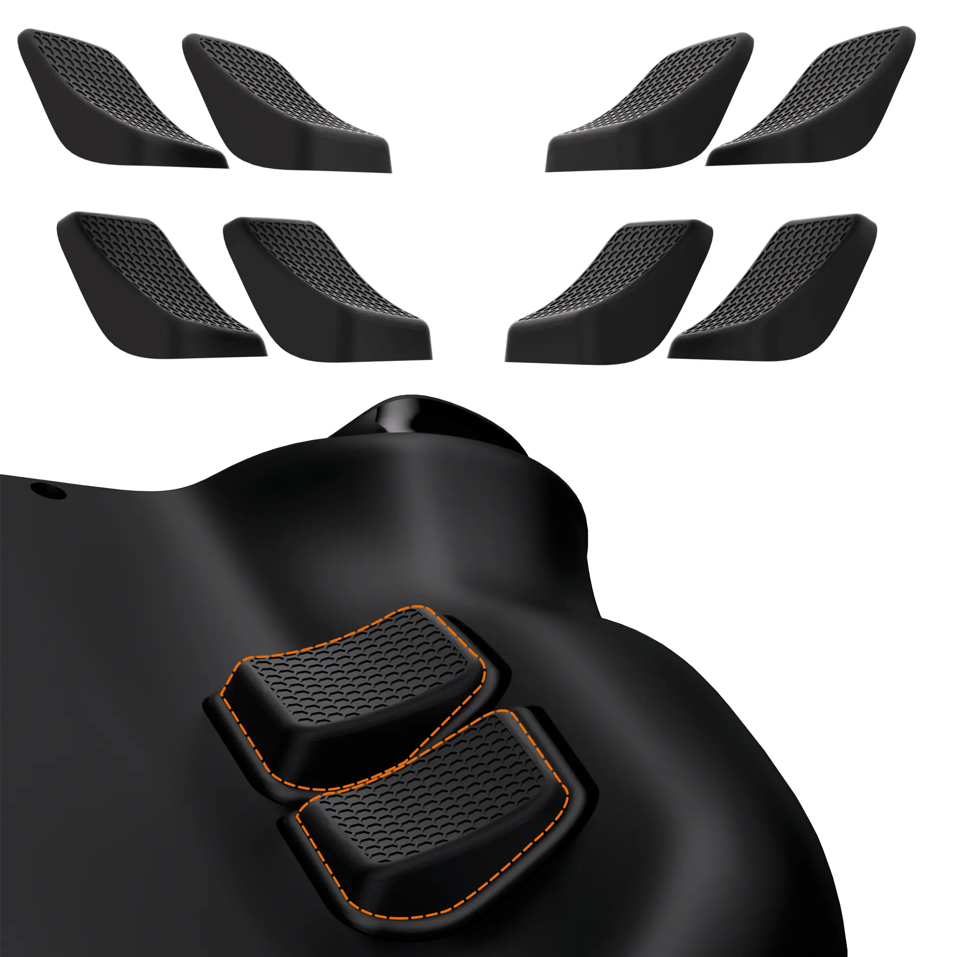 PlayVital Back Button Enhancement Set for Steam Deck LCD, Grip Improvement Button Protection Kit for Steam Deck OLED