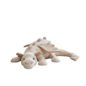 Jellycat Snow Dragon Plush Soft White Stuffed Animal – 50cm Magical Dragon Toy