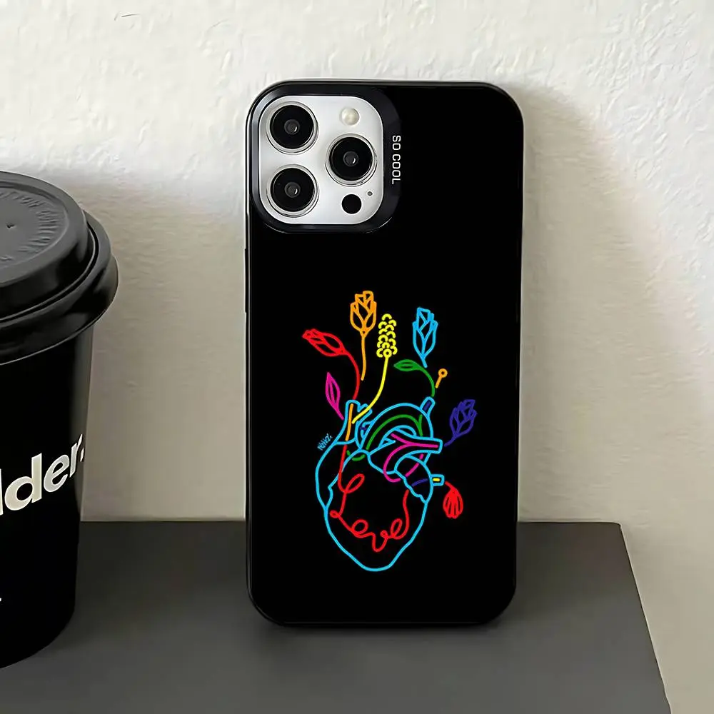 Pride L-Lesbian LGBT Rainbow Phone Cases For iPhone 17 Promax Pro Air 16  Plus 15 14 13 12 11 Black Tpu IMD Cover Gift For Birthday Christmas  Halloween - TikTok Shop