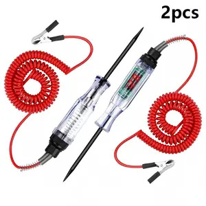 2pcs Circuit Tester, Automotive Diagnostic Tool, Suitable for Trailer Wiring Switches, Red Coiled Wire.  Automotive Tools & Supplies | Diagnostic & Repair Tools | Electrical Testers & Test Leads, Car Tools