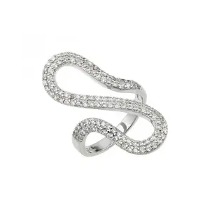 925 Sterling Silver Wiggly Ring