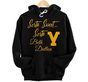 Sorta Beth Funny Dutton Gifts - Ranch Stone Rip Vintage Pullover Hoodie