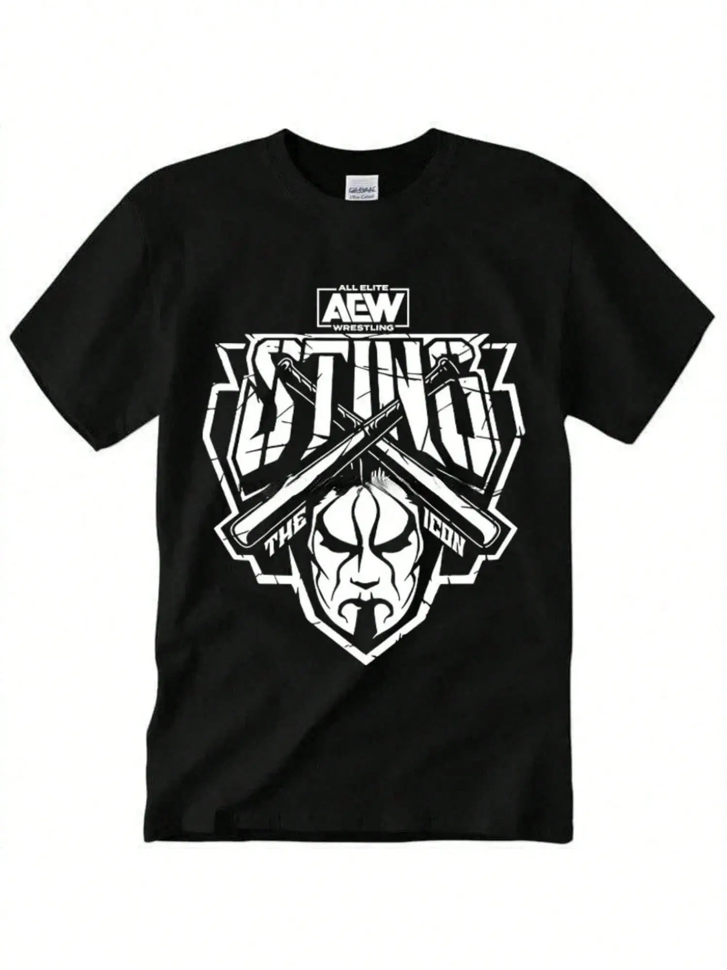 Men's Women's Short Sve Fashion Aew Sting Uni T Shirt "The Icon" Bought @ L Show Ready Men Clothing