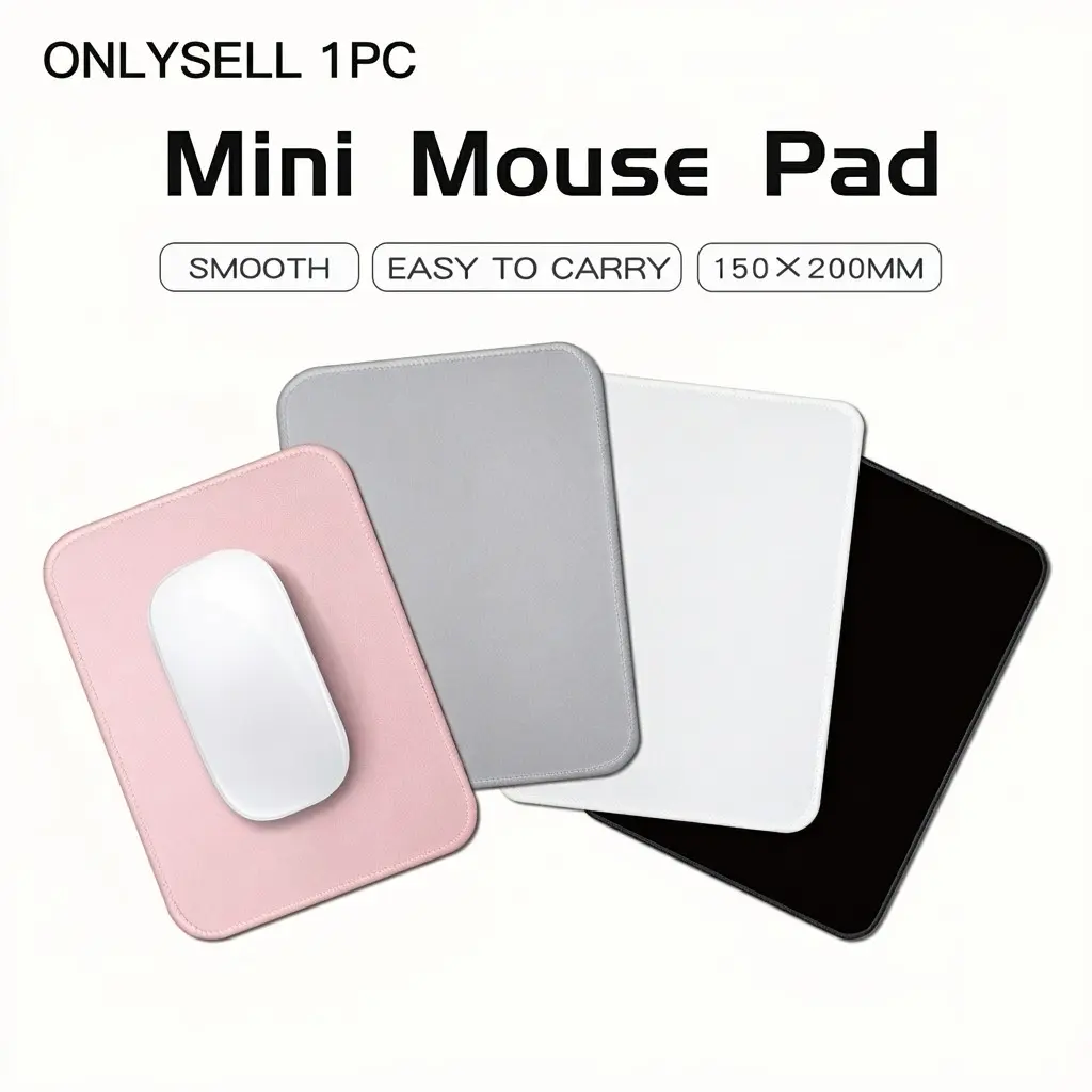Excovip Small Mouse Pad, Computer Mouse Pad, Non-Slip Back, Smooth Surface, Easy to Carry, 20x15 Cm, Multiple Colors Available, Mousepad