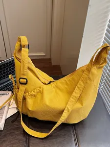 Casual Nylon Crossbody Bag, Fashion Commuter Shoulder Bag, Lightweight Dumpling Bag for College Students, Daily Use Backpack