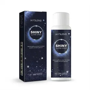 Glitter Spray for Hair and Body, Holographic Shimmer Spray with High-Pressure Atomizing Nozzle, Quick-Drying Sparkle Spray for Clothes, Music Festivals, Concerts and Parties - Silver
