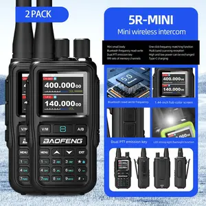 Baofeng UV-5rmini Dual Band Two-Way Radio Transceiver, Long Range Portable Handheld Walkie Talkie, Ideal for Amateur Use