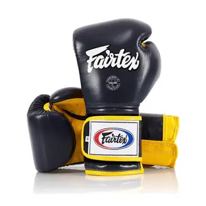 Fairtex BGV9 Mexican Style Blue Yellow Muay Thai Boxing Glove - Heavy Hitter