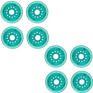 Labeda Roller Hockey Wheels - Union 80mm 74A Teal (8-Pack)