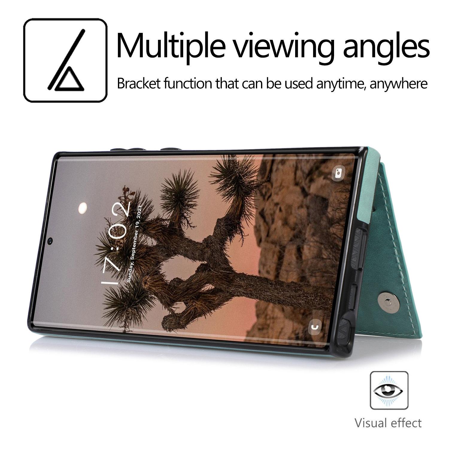 Wallet Flip Case for Samsung Galaxy S26 Ultra S25 S24 S23 S22 with Card Holder, Flower PU Leather Kickstand Protective Cover Case for Women