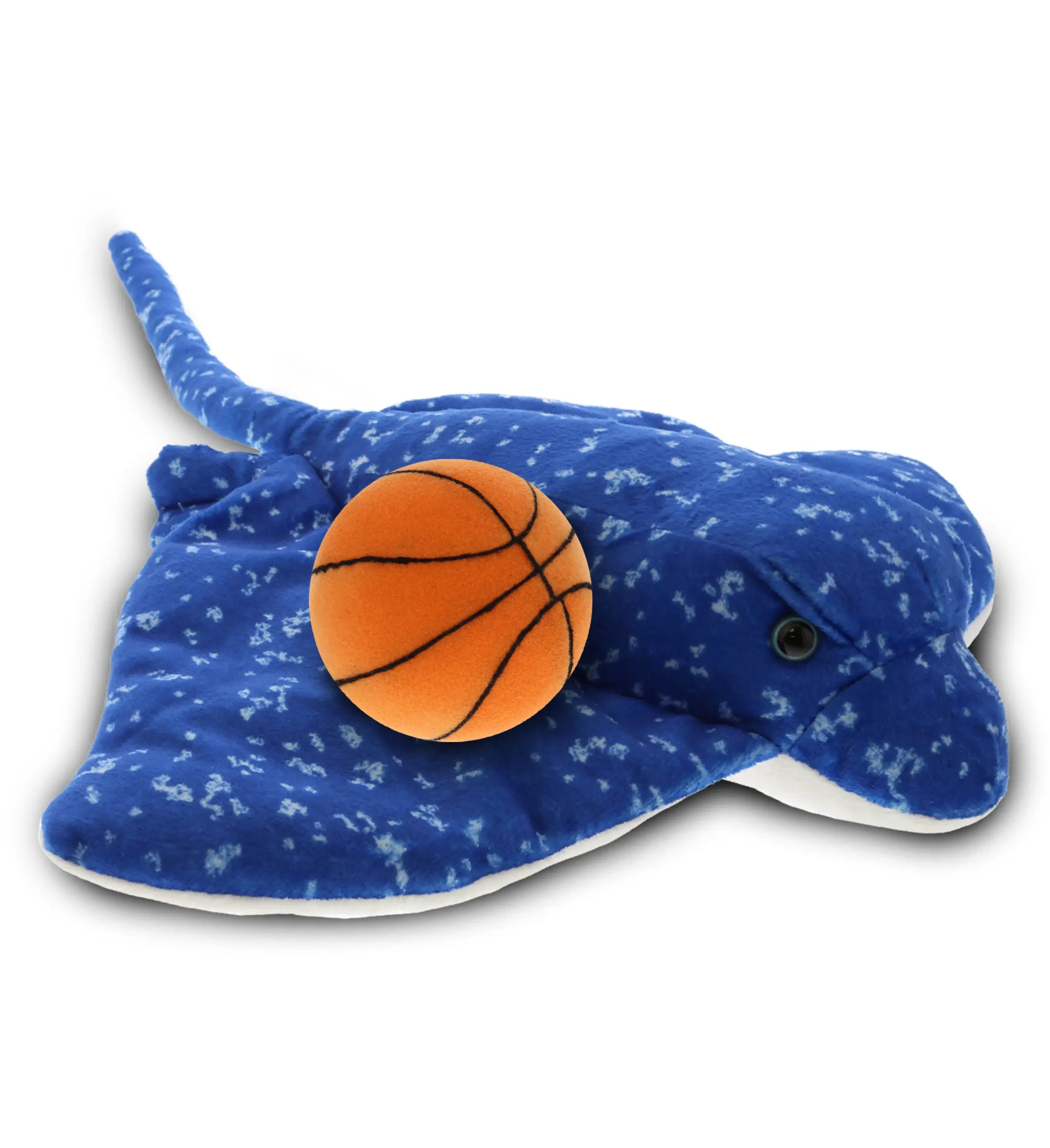 PLUSH BASKETBALL - WILD COLLECTION PLUSH - 17" SPOTTED BLUE RAY