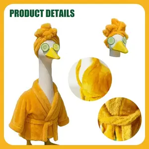 Double-Sided Plush Bathrobe for Fall and Winter, Whimsical Holiday Decor for Outdoor Patios, Cozy Vacation Style for Your Home