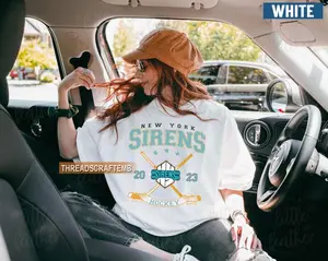 Comfort Colors New York Sirens Vintage Style T-Shirt, Comfort Colors Retro Hockey Tee, PWHL Game Day Shirt, New York Sirens Fan Gift