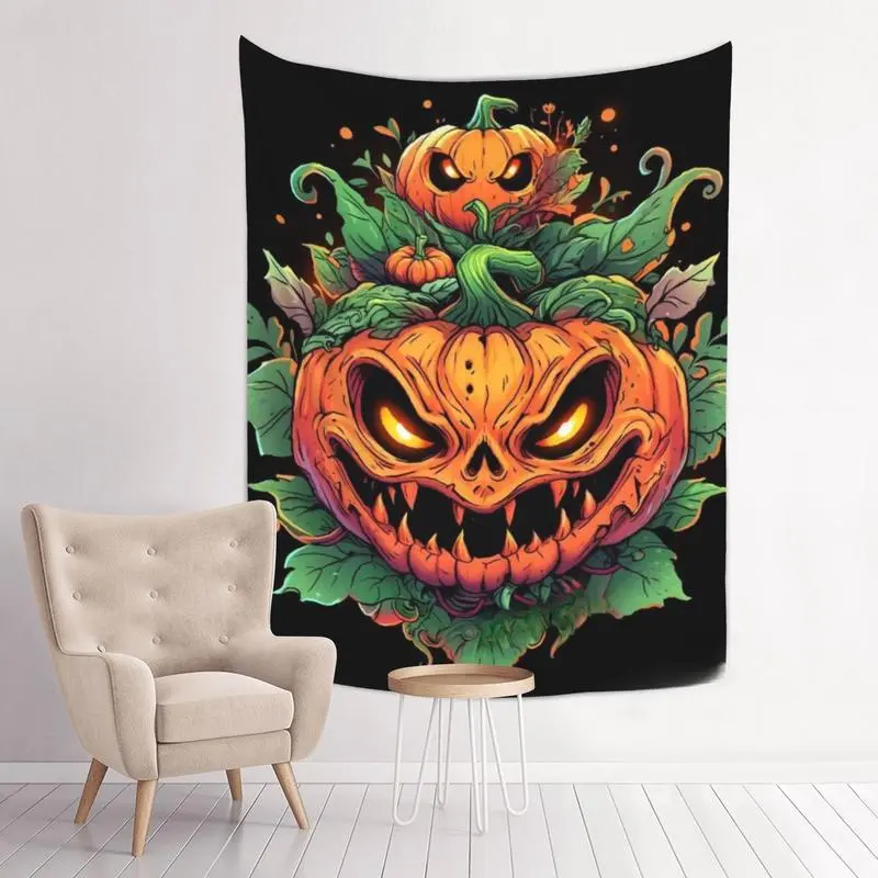 Halloween Flag 40x60 in Smiling Pumpkin Lantern Flag, Durable Polyester Fiber Holiday Flag Suitable for Halloween Party Garden Courtyard Home Decoration Indoor Outdoor (Black)