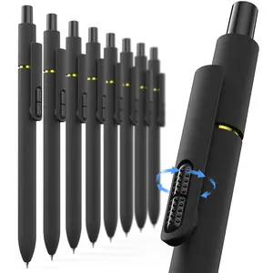 Hiacry 8 Pcs Gel Pens - 0.7mm Fine Point Smooth Writing Black Ink, Quick-Dry Long Lasting Fidge Pens, School & Office Supplies for Men Women summerwins