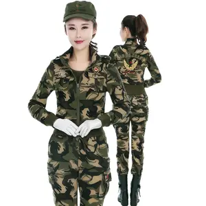 Women's Slim-Fit Navy 3-Piece Camouflage Print Athletic Costume, Breathable Adjustable Flash Fabric, Twist Performance, for Outdoor Spring-Autumn Fitness & Square Dance | Women's Clothes, Camouflage Clothes