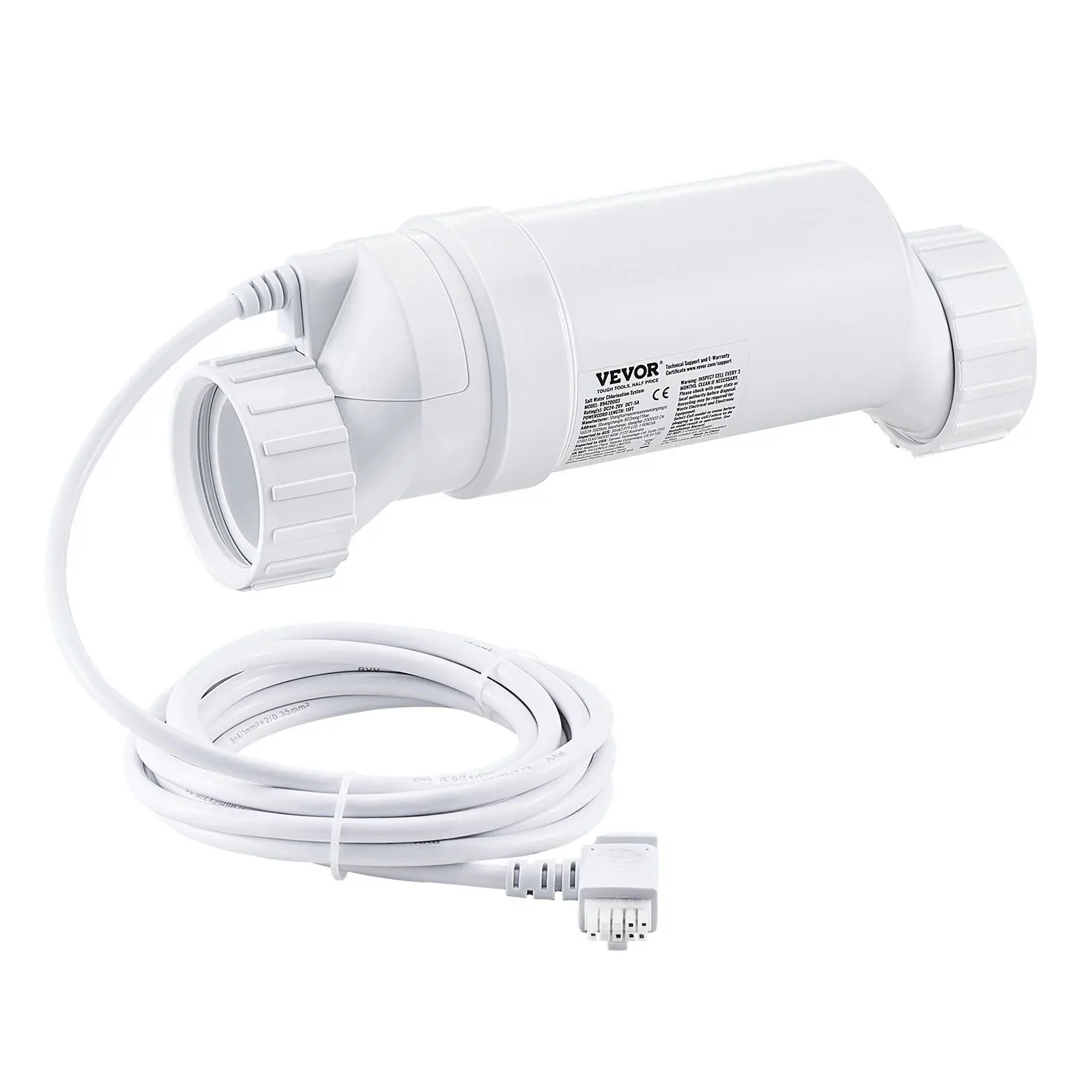 VEVOR Salt Water Chlorinator System W3T-Cell-3 for In-Ground Pool 15000 Gallons