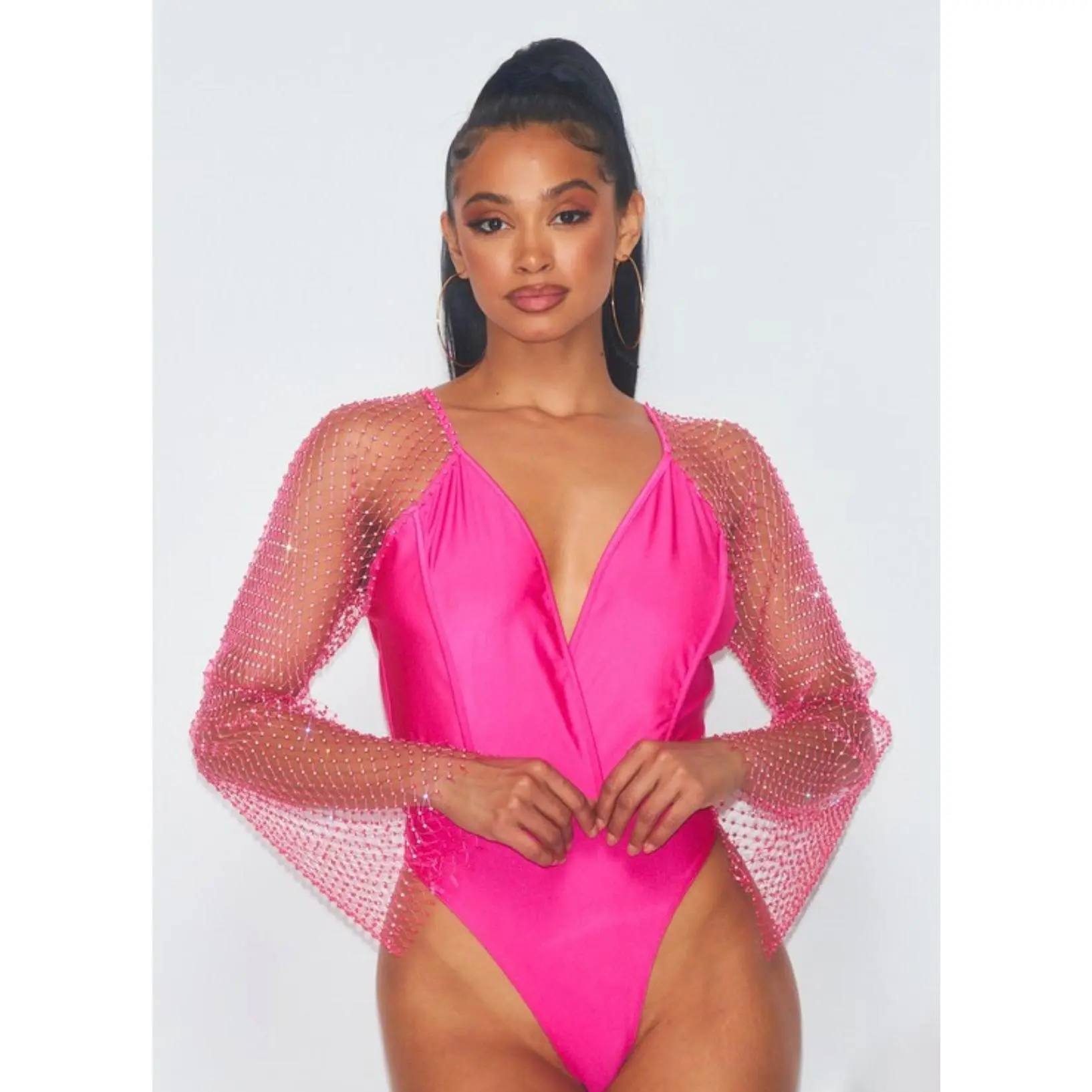 Under The Stars Bodysuit - Pink