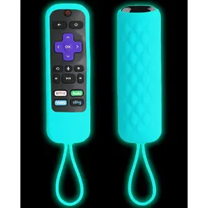 Glow  Remote Cover Compatible for  Steaming Stick/Voice/Express/Premiere Remote - Case Compatible with    TV Remote Control Replacement Glow in The Dark - Glow Blue