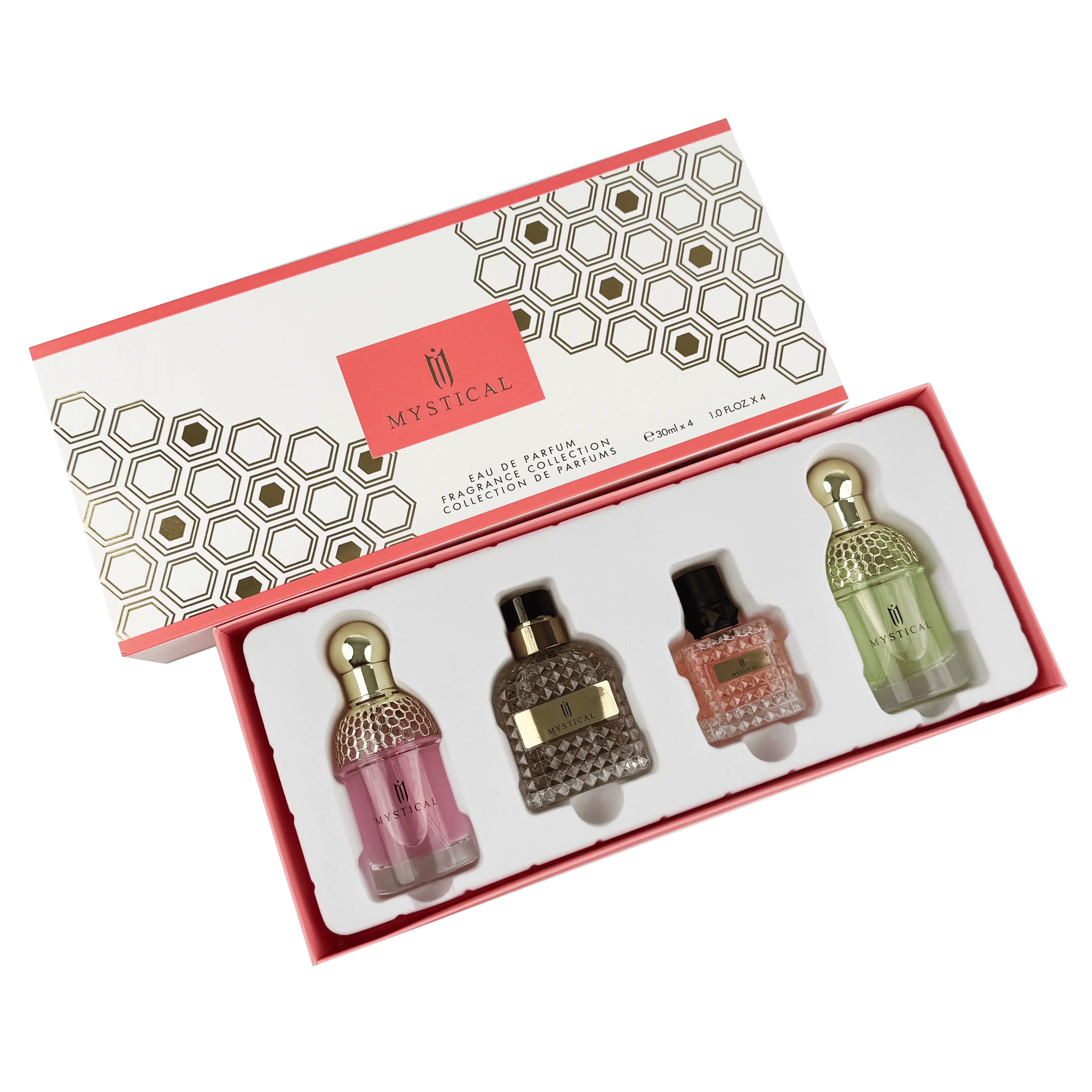 Women's Fragrance Gift Set - Mother's Day, Christmas, Lasting Natural Fresh Flowers Sprays, Unique Charm for Daily Life & Gifts - 30ml*4