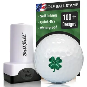 Ball Tatt - Golf Ball Stamp, Self-Inking Quick-Dry Golf Ball Stamper, Reusable Marking Tool to Identify Golf Balls, Ideal Golfer Gift