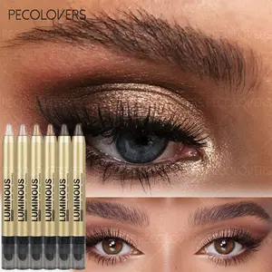 6pcs/set Highlighting Eyeshadow, Luminous Eyeshadow, Soft And Smooth Texture, Cool And Refreshing Feel, Exclusive For Summer, Highlighting Eyeshadow, Suitable For The Eyes And Face, Party-specific, Illuminating Eyeshadow