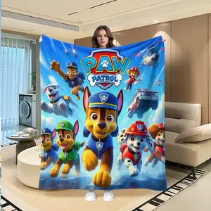 Paw Patrol Dog Blanket Multi-Purpose, Multiple Sizes, Various Scenarios, Sofa Bed Decoration, Nap Air Conditioning Blanket, Soft Blanket