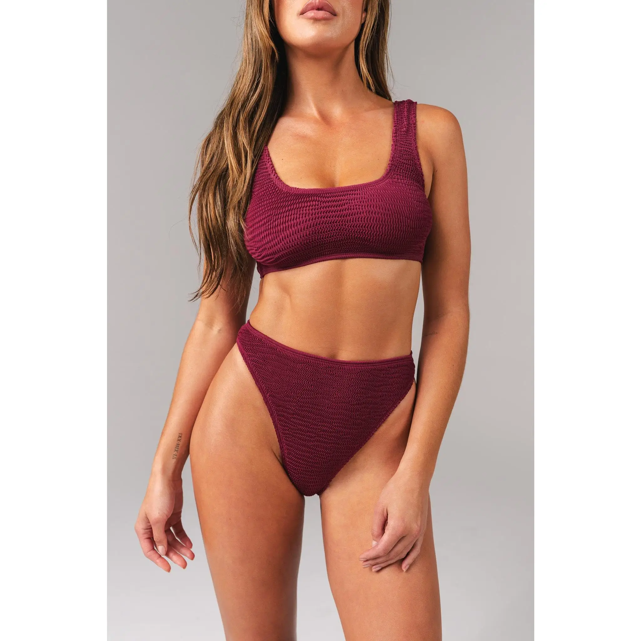 Oceana Scoop Top - Sangria