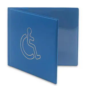 Wheelchair Accessible Logo Design Badge Holder, 1 Count Disability Badge Holder, Identification Badges & Supplies for Office & School