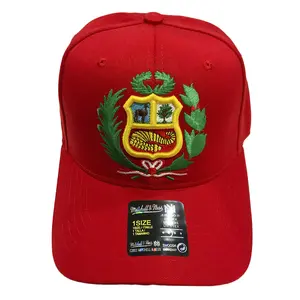 New Peru Embroidery Coat Of Arms Shield Men's Adjustable Strapback Baseball Hat