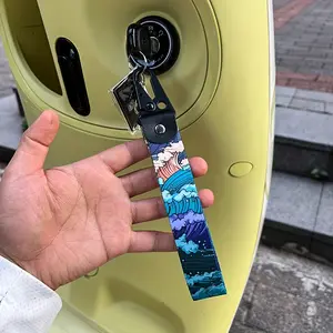 car supplies Style Your Car and Motorcycle with Summer Surf Keychain - Backpack Zipper Decoration