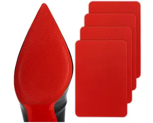 10Pcs Self-Adhesive Shoe Bottom Protector for Christian Louboutin High Heels,Red Sole Protectors,Silicone Anti Slip Shoe Grips Sole Guard,Hand Tools Kits