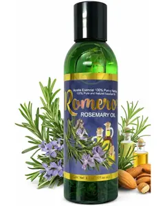 Rosemary(Romero)Essential w/Almond Oil – 6 fl oz –100% Pure & Natural,Cosmetic Hair & Body,Supports Healthy-Looking Hair,Shine & Manageability –...
