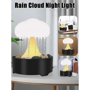 Mushroom Fountain Lamp with Rain