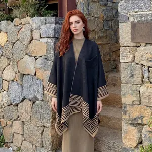 (All) Viral Plaid Cape Shawl | Soft & Warm Winter Must-Have