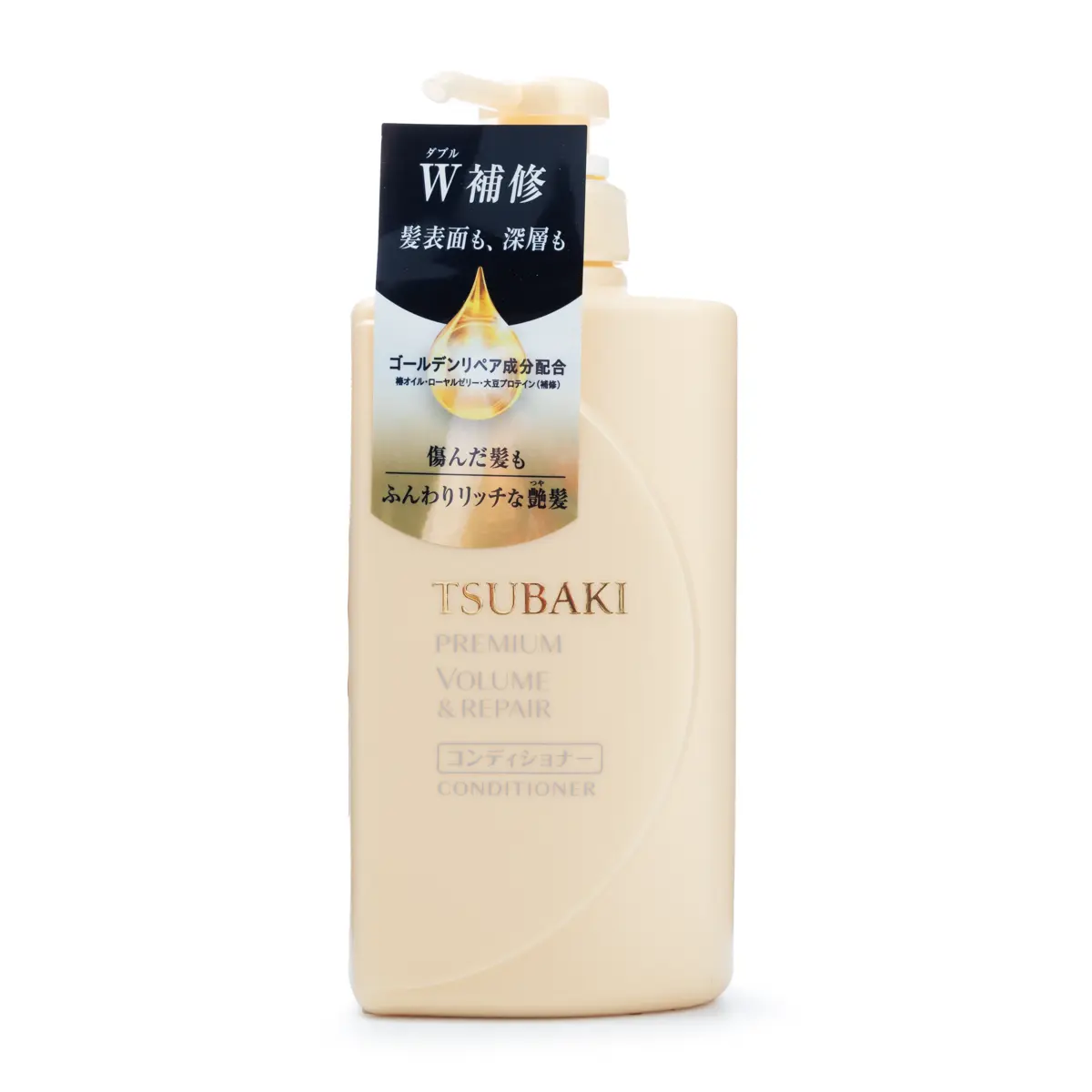 Shiseido Professional Tsubaki Premium Repair Conditioner, Hydrating Haircare for Damaged Hair with Camellia Oil and Royal Jelly, 490 ml, Restore, Liquid, 490Ml