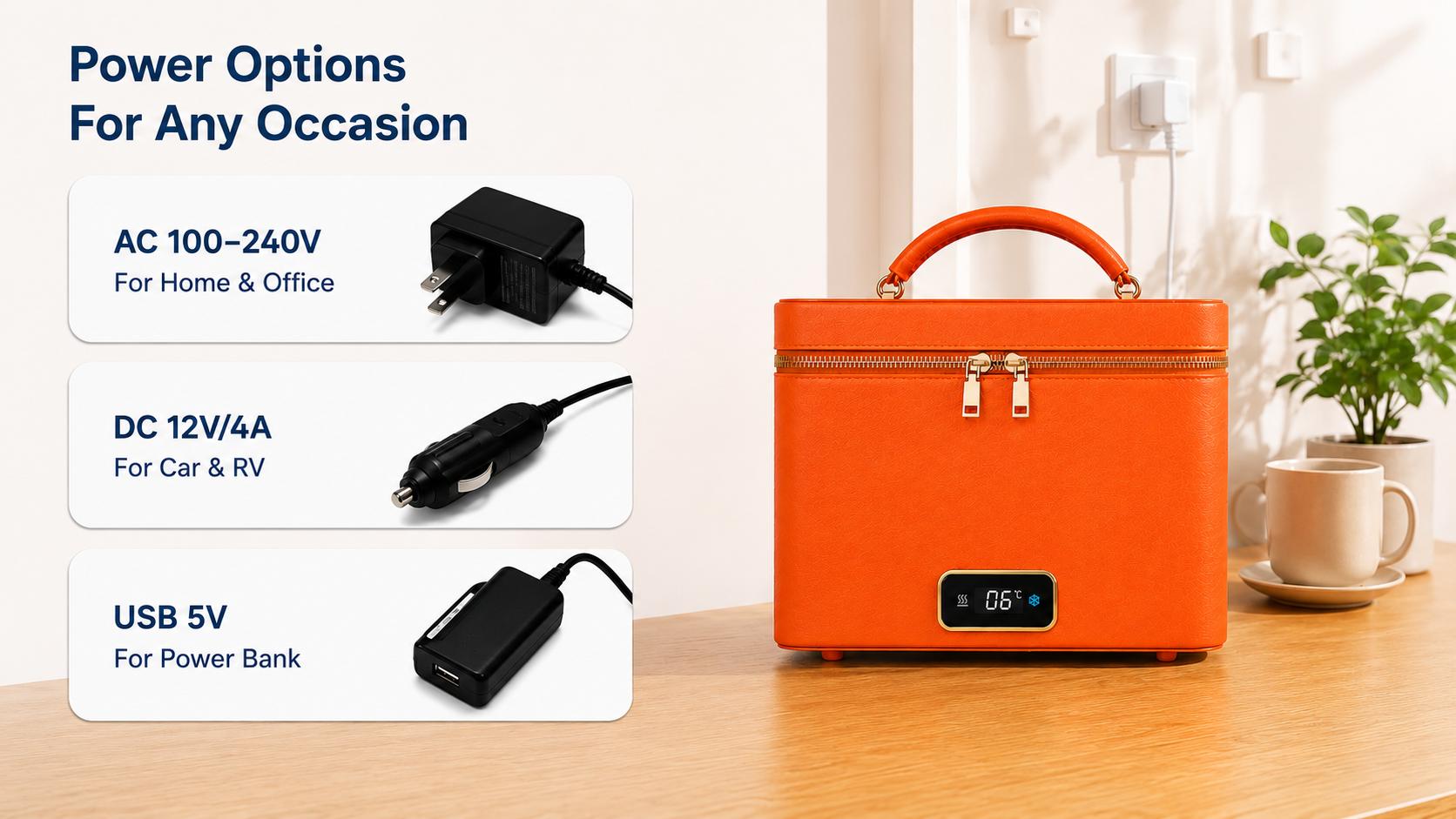 CHICOOL 5L Mini Fridge, Small Portable Cooler and Warmer with Quiet Operation, AC/DC/USB Powered for Skincare, Road Trips & Camping, Dual Temp., Rectangular, Semiconductor, Dual Mode, Cool/Warm CHICOOL 5L Mini Fridge, Small Portable Cooler and Warmer with Quiet Operation, AC/DC/USB Powered for Skincare, Road Trips & Camping, Dual Temp., Rectangular, Semiconductor, Dual Mode, Cool/Warm