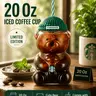 2026 Starbucks Barista Bear Cup Limited Edition Glass Cup Xmas gift 590ml Kitchenware