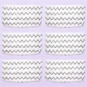 Reusable Steam Mop Pads 6-Pack Compatible with Shark S1000 S2001 Steam Mop Models Washable Microfiber Replacement for Floors Cleaning Streak-Free Gentle on Surfaces