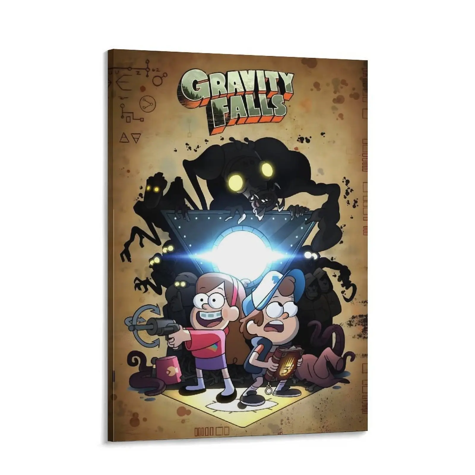 Gravity Falls Poster Anime Poster Poster Decorative Painting Canvas Wall Art Living Room Poster Bedroom Painting.Unframed. Kitchen Print, Cartoon, Water Proof