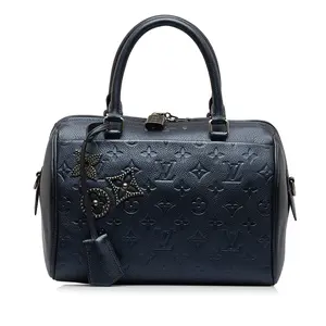 Pre-owned Louis Vuitton Leather Crossbody Bags Monogram Empreinte Pins Speedy Bandouliere 25