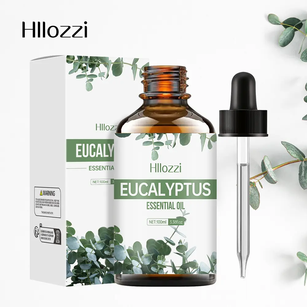 1pc 100ML Eucalyptus Essential Oil for Diffusers, Humidifiers, Home, Living Room, Bedroom, Bathroom, Air Freshening, Aromatherapy, Stress Relief Gift