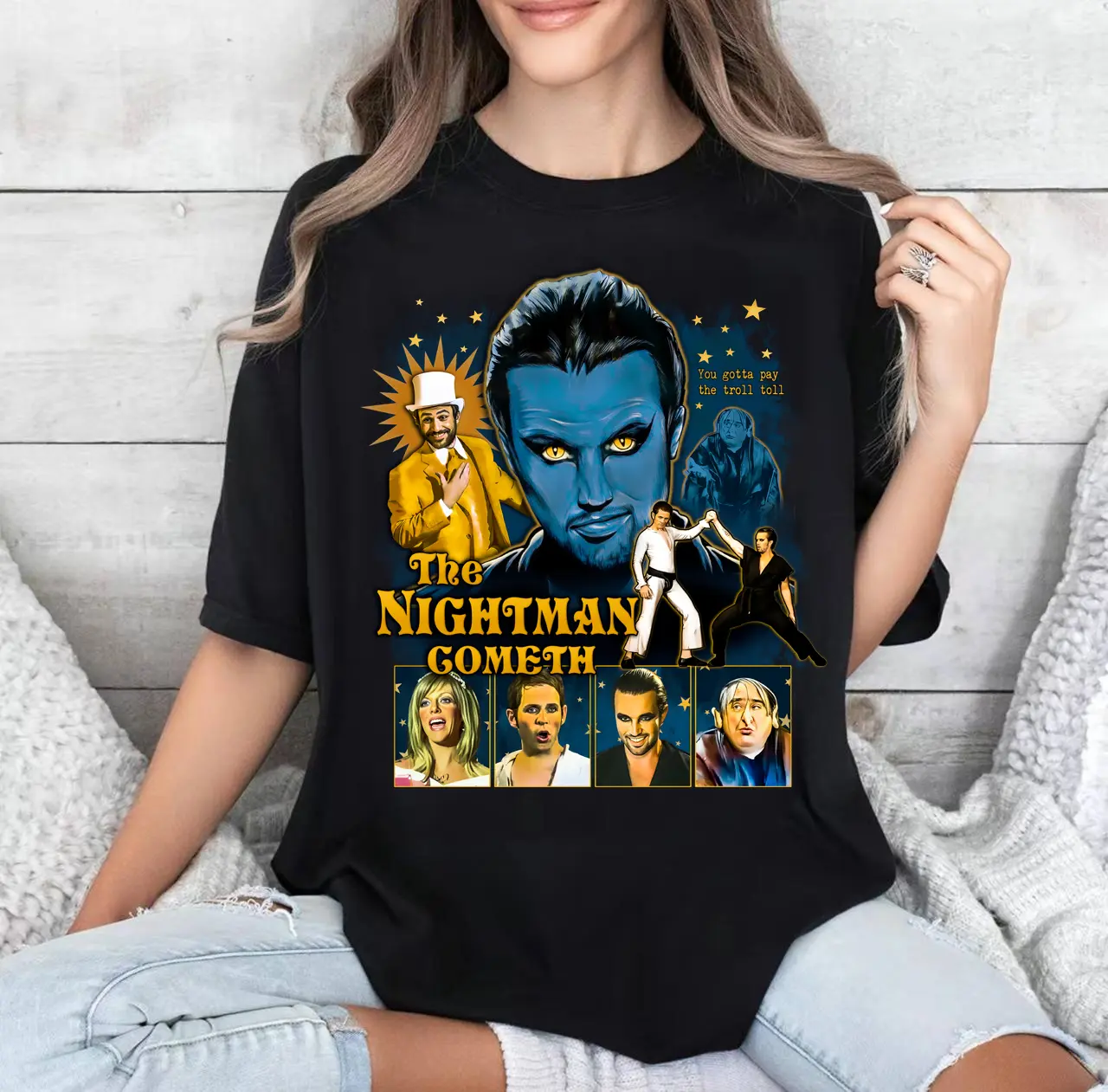 The Nightman Cometh Shirt Its Always Sunny Retro Vintage Unisex Classic T-Shirt Unisex