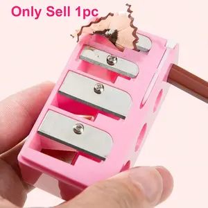1pc, 4-Hole Eyebrow Pencil Sharpener, Portable Lightweight Cosmetic Makeup Sharpener, Disassemble For Easy Cleaning, Suitable For All Eyebrow Pencils And Lipstick Pens, Ideal For Daily Makeup Routine And Travel Touch-Ups, Precision Beauty Tool