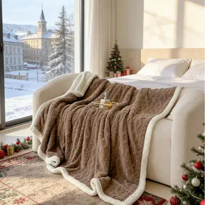 【Christmas Gift】All-Winter Essential Thick Blanket for Home & Gifting Ultra-Soft & Warm Winter Fleece Machine Washable & Non-Shedding Solid Colors in Multiple Sizes