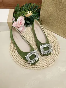 Women's Casual Polka Dot Flat Shoes, Soft Rubber Sole, Textile Upper, Less Than Ankle Height, All-Season Comfortable Footwear
