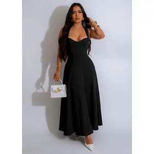 Denim Dress for Women Sexy Strap Flowy Maxi Jean Dress Sleveless Casual Long Dresses