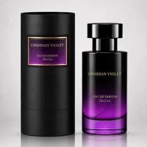 Fiss Creat Obsidian Violet Eau de Parfum Spray - Long-Lasting Floral Gourmand EDP, Aromatic Floral Jasmine Blend, Elegant Women's Fragrance, Perfumes for Women Ideal for Gifts,vacationoutfits,beachoutfits