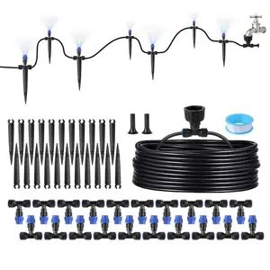 75FT Drip Irrigation Kit, Drip Irrigation System for Garden with 4/7 inch Hose DIY Saving Water Automatic Watering System for Garden, Greenhouse, Flower Bed, Patio, Lawn